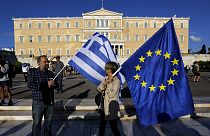 Manifestation pro-européenne à Athènes