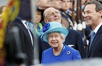 La reina de Inglaterra visita Alemania