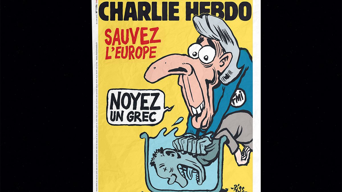 Charlie Hebdo: «Σώστε την Ευρώπη, πνίξτε έναν Έλληνα»