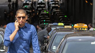 "We want it to stop", Lyon taxi drivers protest Uber