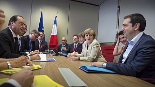 Merkel, Hollande y Tsipras se reúnen en Bruselas