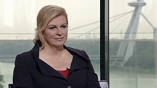 Η πρόεδρος της Κροατίας Κολίντα Γκράμπαρ-Κιτάροβιτς στο Global Conversation