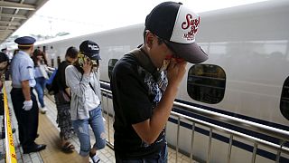 Japan: A man sets himself alight on a bullet train