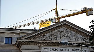 España: Greenpeace se sube al Congreso de los Diputados contra la "Ley Mordaza"