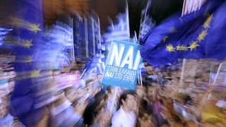 Cerca de 20.000 griegos acuden al acto de campaña a favor del 'sí' en el referéndum