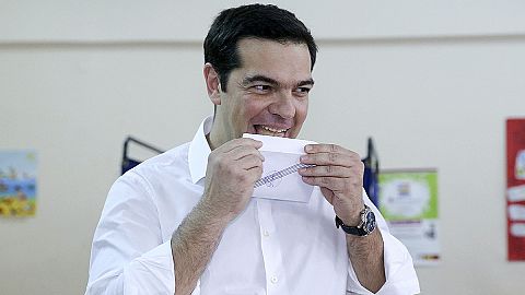 Greece: Alexis Tsipras among the first to vote