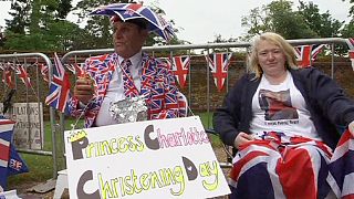 UK: Crowds gather for christening of Princess Charlotte