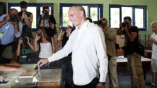 Greece: Mixed reception for Finance Minister Varoufakis as he votes in referendum