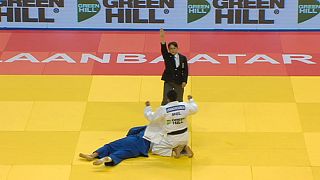 Última jornada del Gran Premio de judo celebrado en Ulán Bator