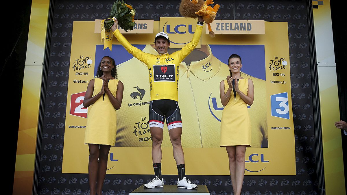 Tour de France'ın 2. etabı sonunda sarı mayo Fabian Cancellara'nın oldu