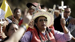 Pope arrives in Ecuador at the start of a seven-day tour