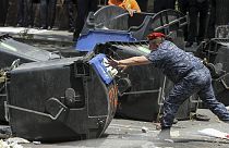 Confrontation entre policiers et manifestants en Arménie
