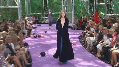 Valli 'eccentric' Dior inspired by Flemish masters at Paris Fashion Week