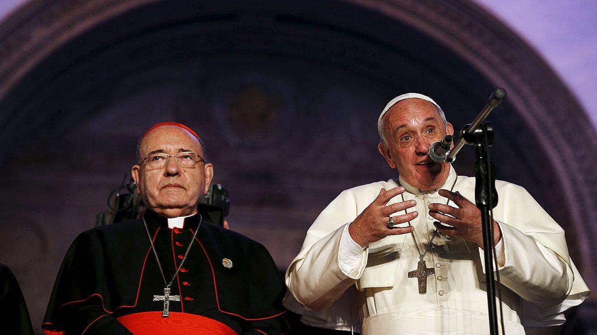 Pope Francis calls on people in Latin America to unite