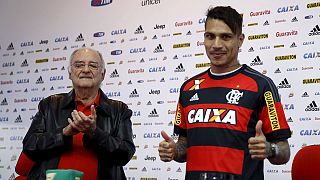 Paolo Guerrero avec le maillot de Flamengo