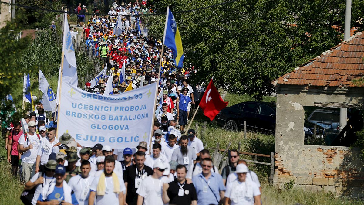 В Сребренице прошел марш памяти
