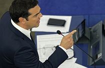 Tsipras divide a los eurodiputados en el Parlamento Europeo