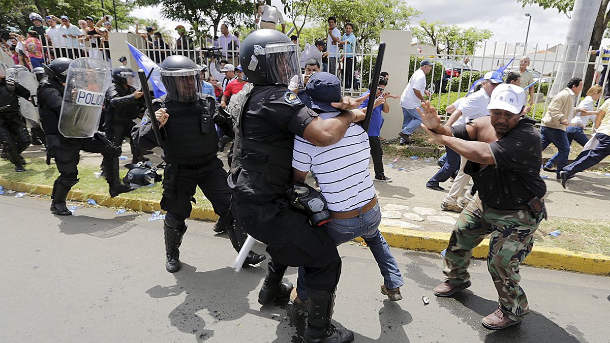Clashes erupt at Nicaragua electoral reform protests