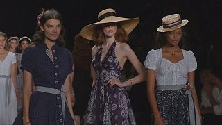 Lena Hosheck innovative handicraft at the Berlin Fashion Week