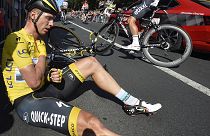Tour de France: Race leader Martin pulls out after stage six crash