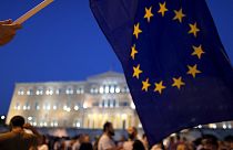 Συγκέντρωση υπέρ της παραμονής της Ελλάδας στην Ευρώπη στην πλατεία Συντάγματος