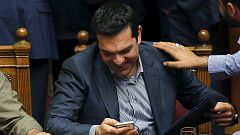 علی رغم شکاف در حزب سیریزا طرح دولت یونان در پارلمان تائید شد