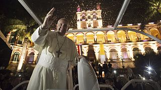 Pope Francis ends his South American trip in Paraguay