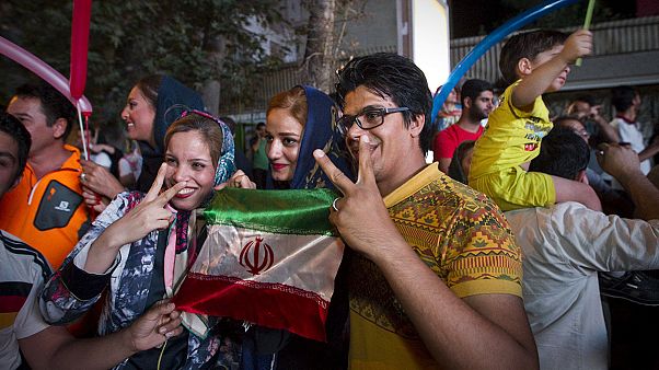Iranians celebrate a future with no sanctions after nuclear deal Iranians celebrate a future with no sanctions after nuclear deal