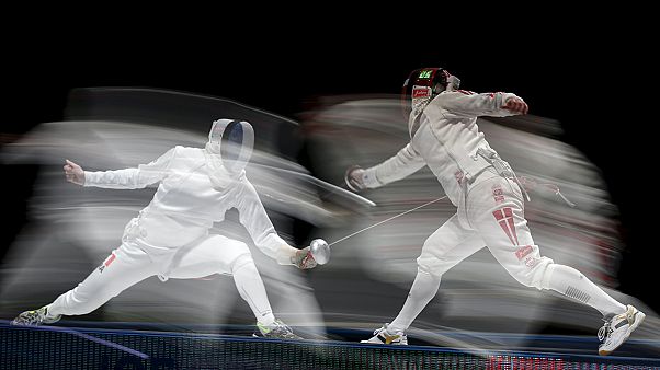 Géza Imre y Rossella Fiamingo, campeones del mundo de espada Géza Imre y Rossella Fiamingo, campeones del mundo de espada