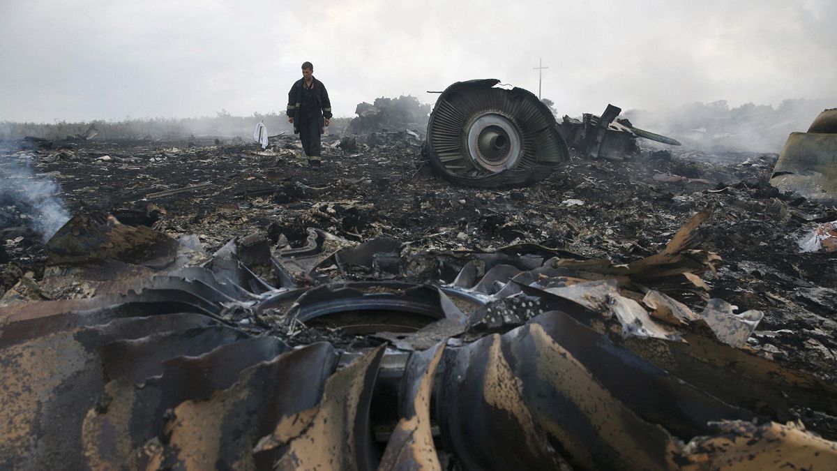 MH17 : видео с места крушения