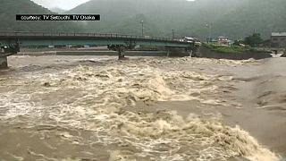 Thousands evacuated as typhoon Nangka makes landfall in Japan