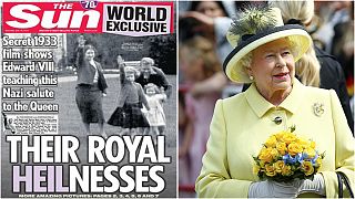 British tabloid defends release of Queen Nazi salute footage