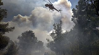 Incendies en Grèce : deux morts, deux arrestations, risque encore très élevé