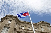 La bandera de Cuba ondea en Washington