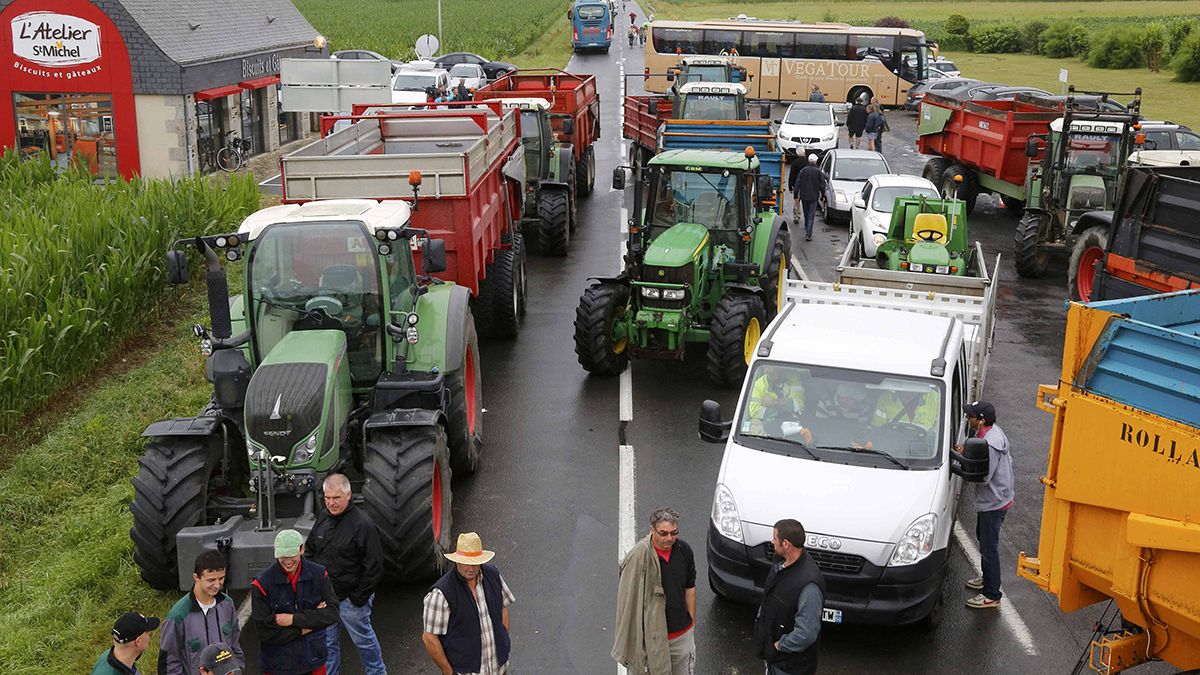 Landesweite Proteste französischer Bauern: Hollande verspricht Notfallplan