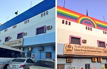 Arabia Saudí: represión por pintar un arcoíris, "símbolo de homosexualidad", en un colegio
