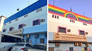 Arabia Saudí: represión por pintar un arcoíris, "símbolo de homosexualidad", en un colegio