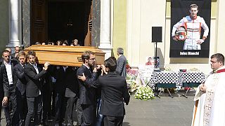 Les obsèques du pilote de F1 Jules Bianchi à Nice