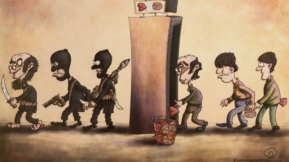 Ausstellung: Anti-ISIS Cartoons und Karikaturen