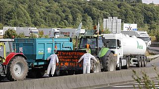 French farmers block Lyon in product price war