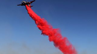 رجال الاطفاء يكافحون لاخماد الحرائق في كاليفورنيا