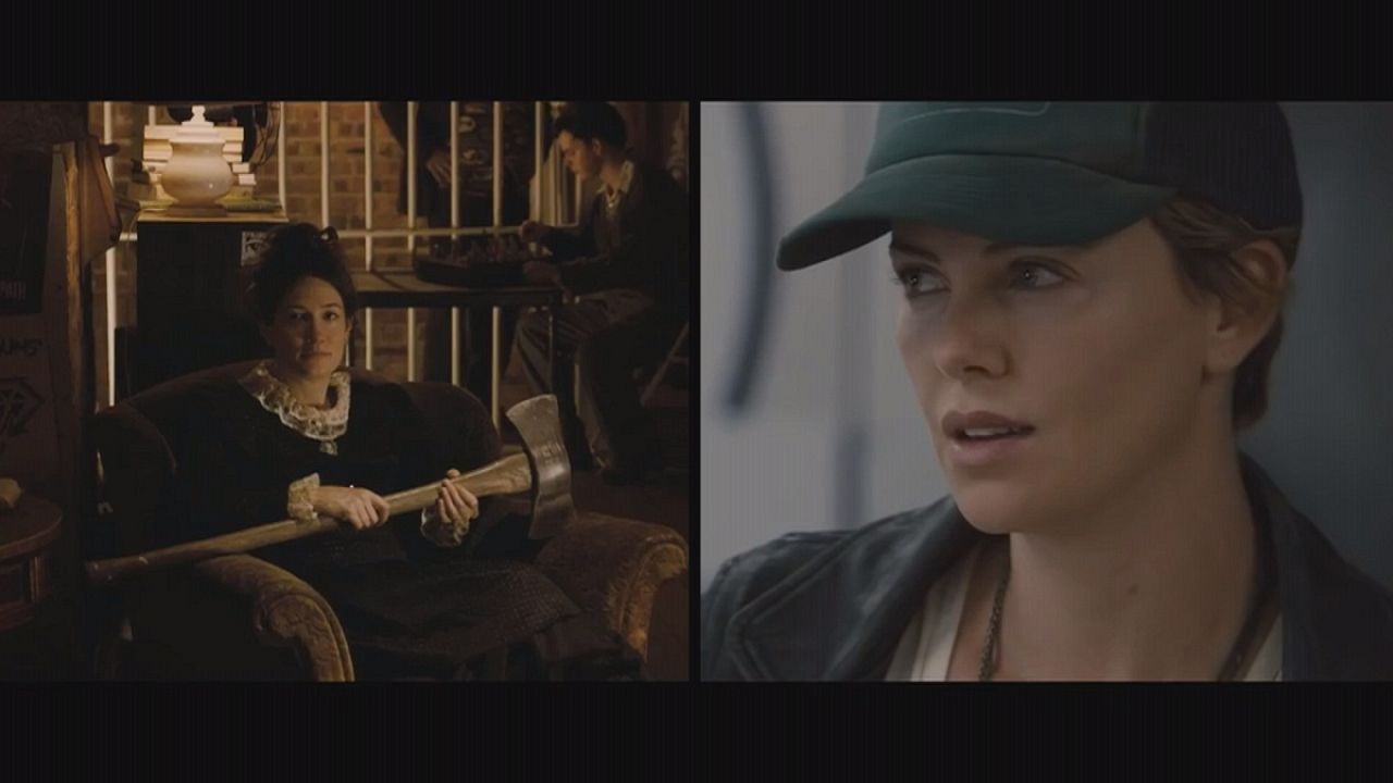 "Nei luoghi oscuri" con Charlize Theron. "Nei luoghi oscuri" con Charlize Theron.