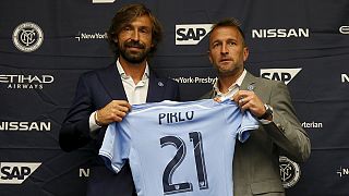 Football's glamour man Pirlo presented in new York