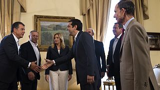 اليونان :أليكسيس تسيبراس يلتقي بالاحزاب السياسية بمقر الرئاسة