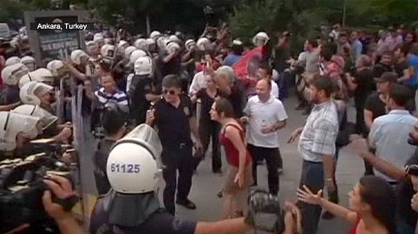 Türkiye'nin terör operasyonları Irak'ta protesto edildi Türkiye'nin terör operasyonları Irak'ta protesto edildi
