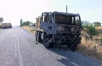 در بمب گذاری مسیر کامیونهای ارتش ترکیه ۲ سرباز کشته شدند