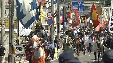 Parade de samouraïs au Japon