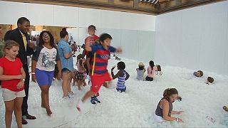 A day at the beach in Washington's National Building Museum