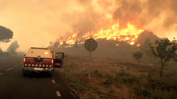 Wildfires take hold in Spain and France Wildfires take hold in Spain and France