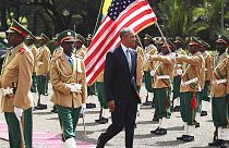 الرئيس الأمريكي يلتقي برئيس الحكومة الأثيوبية في أديس أبابا
